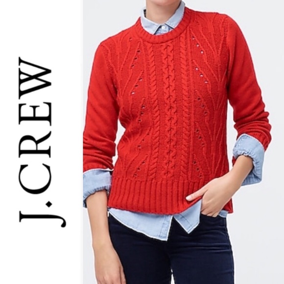New Jcrew cable sweater size Small - Picture 2 of 10